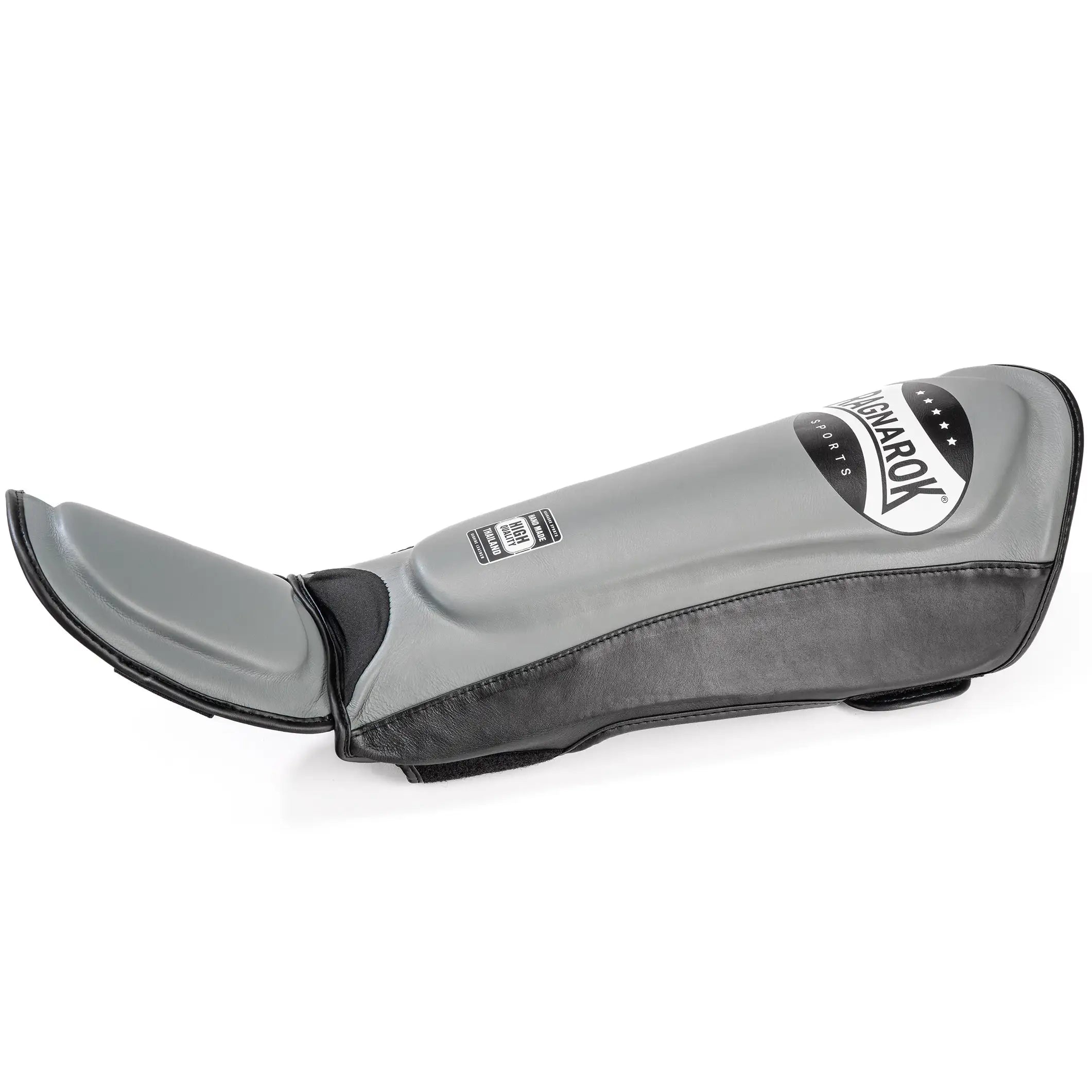 Schienbeinschutz Muay Thai Grau liegend