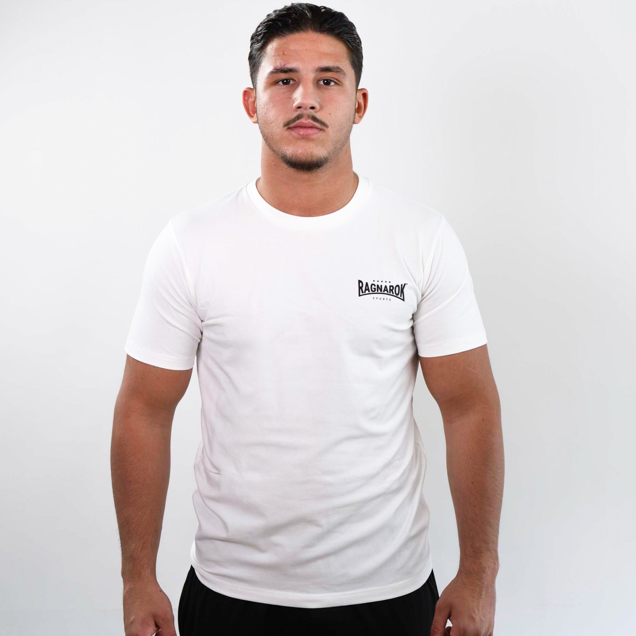 T-Shirt Slim Fit Classic Logo Ragnarok Sports White