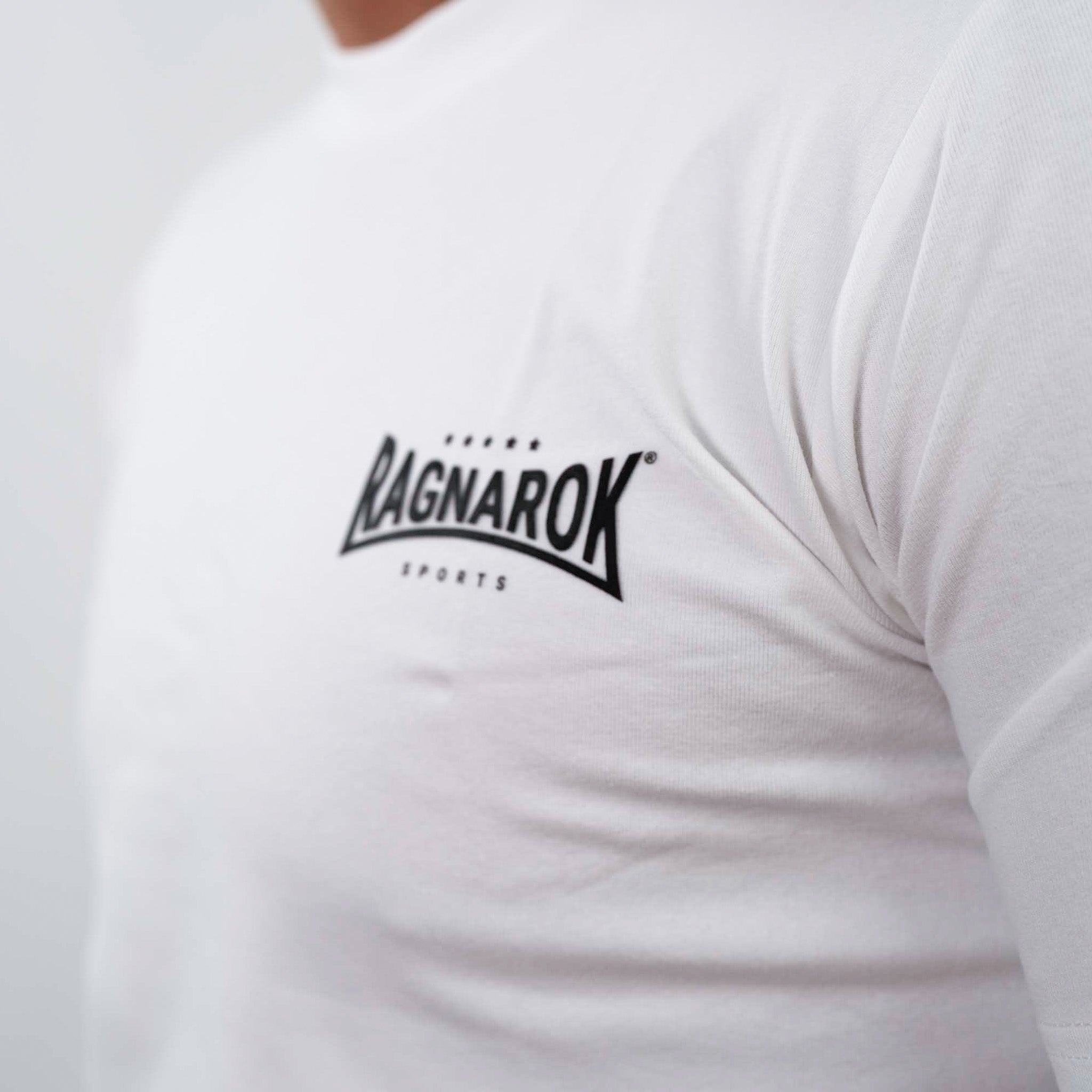 T-Shirt Slim Fit Classic Logo Ragnarok Sports White