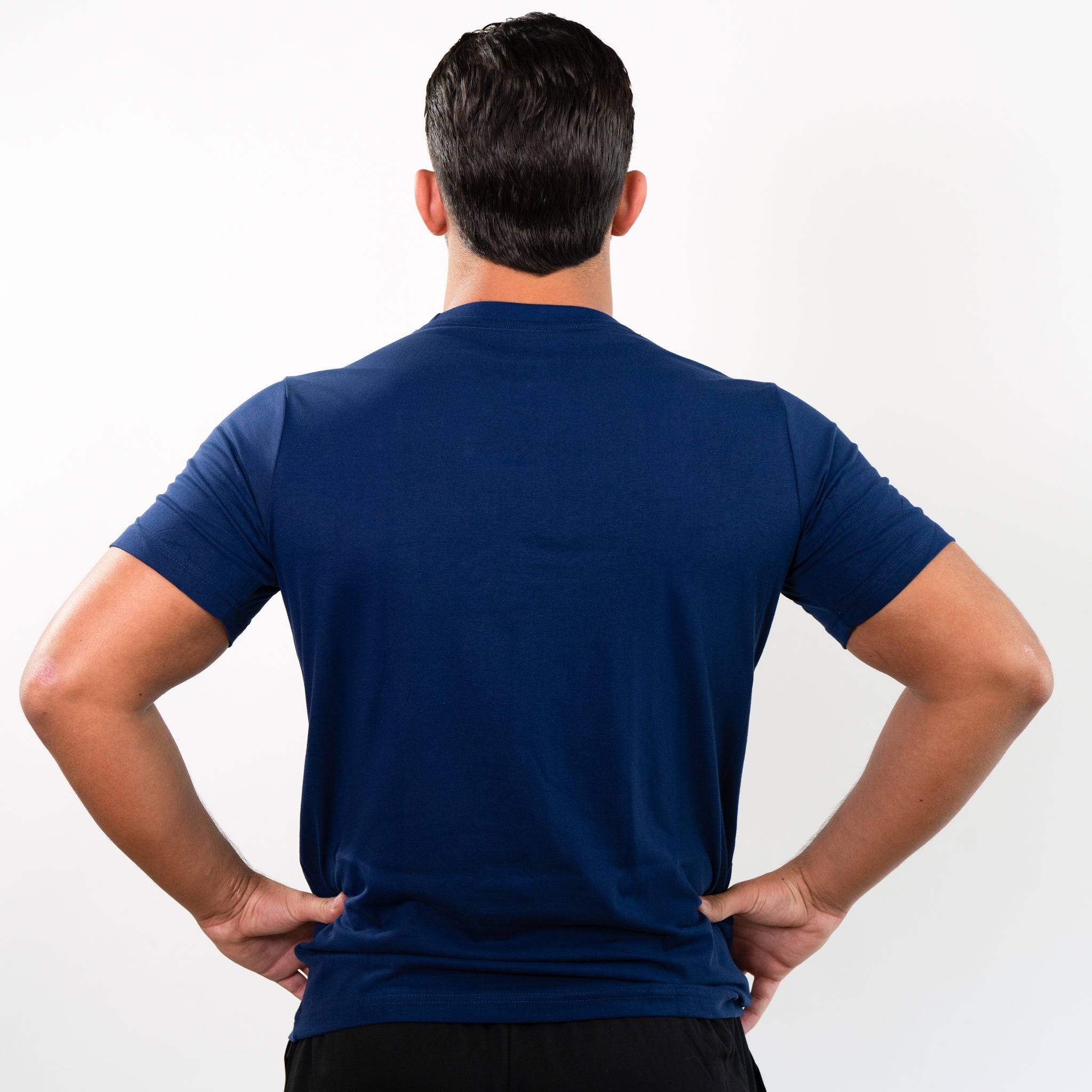 Slim Fit T-Shirt Classic Logo Ragnarok Sports Dark Blue