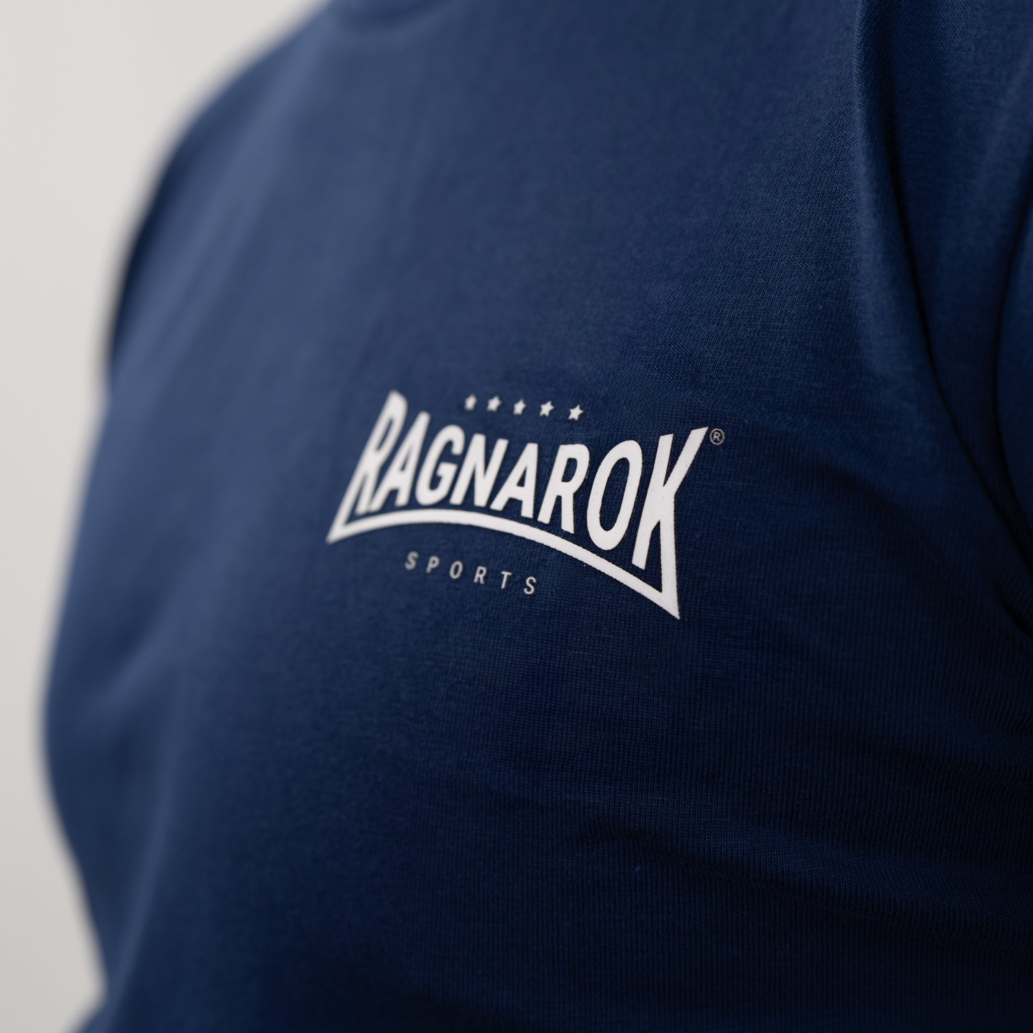Slim Fit T-Shirt Classic Logo Ragnarok Sports Dark Blue