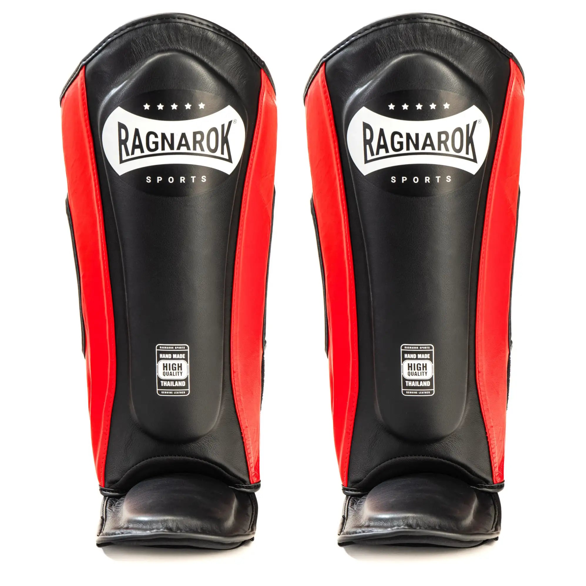 Muay Thai shin guards Ragnarok Sports Red 1xpair size L