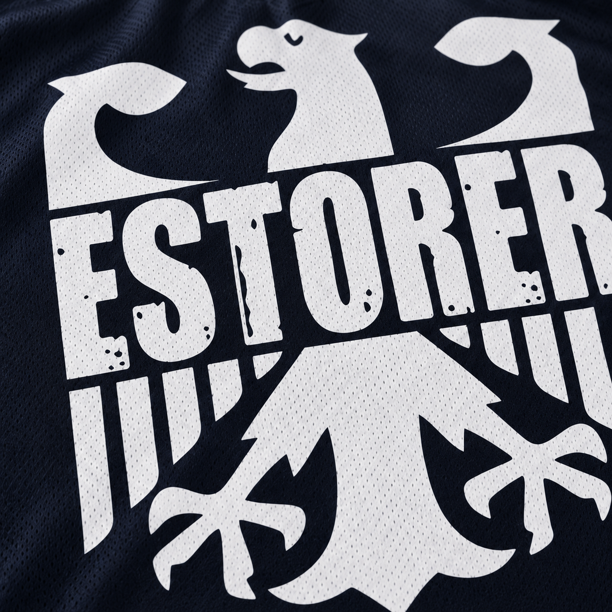 ESTORER Trainings-T-Shirt Mesh Material