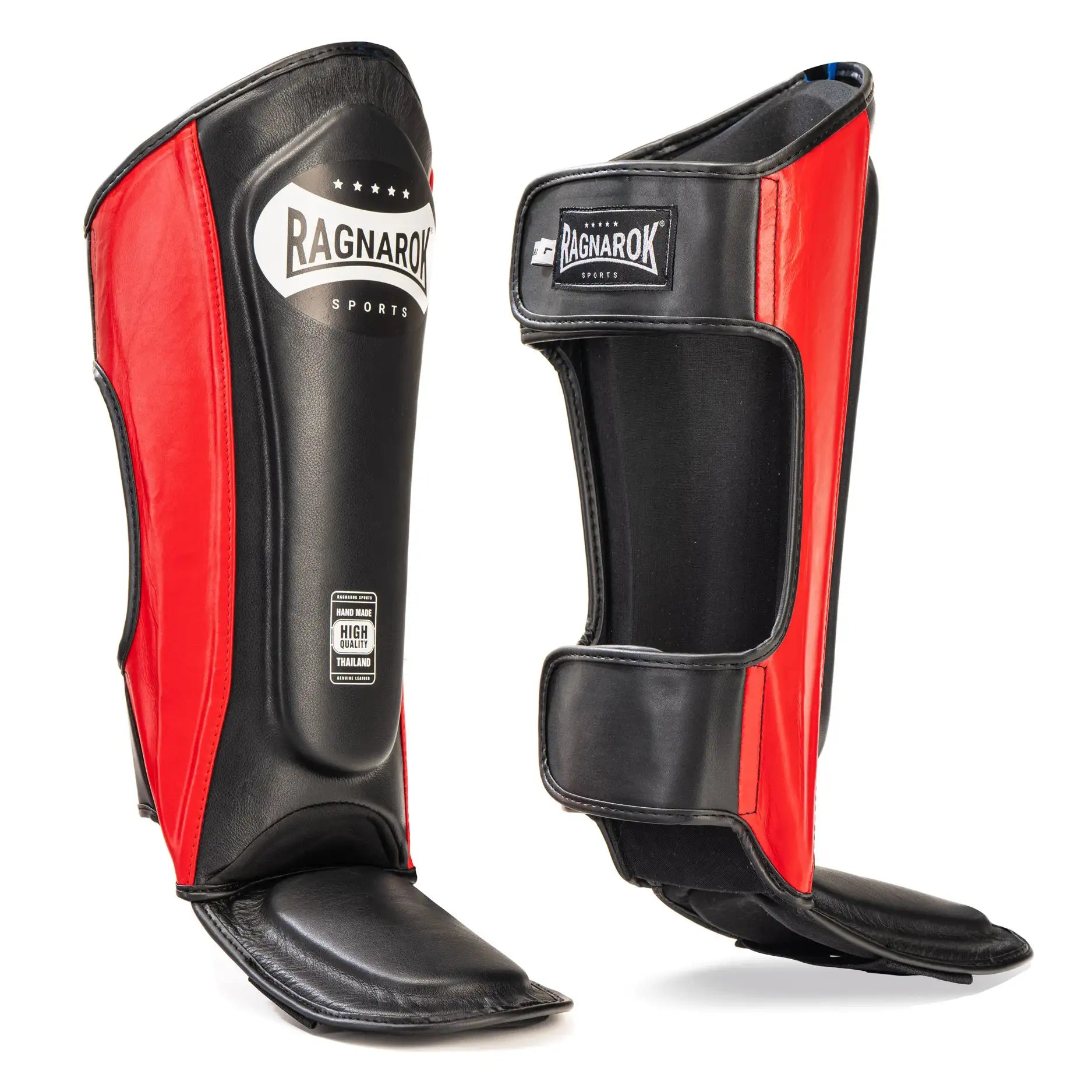 Muay Thai shin guards Ragnarok Sports Red 1xpair size L