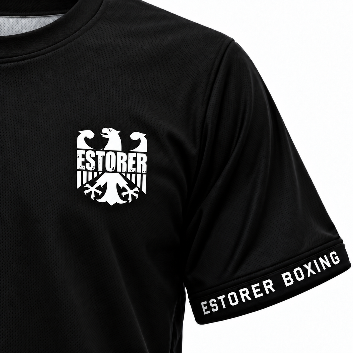 ESTORER Trainings-T-Shirt Mesh Material