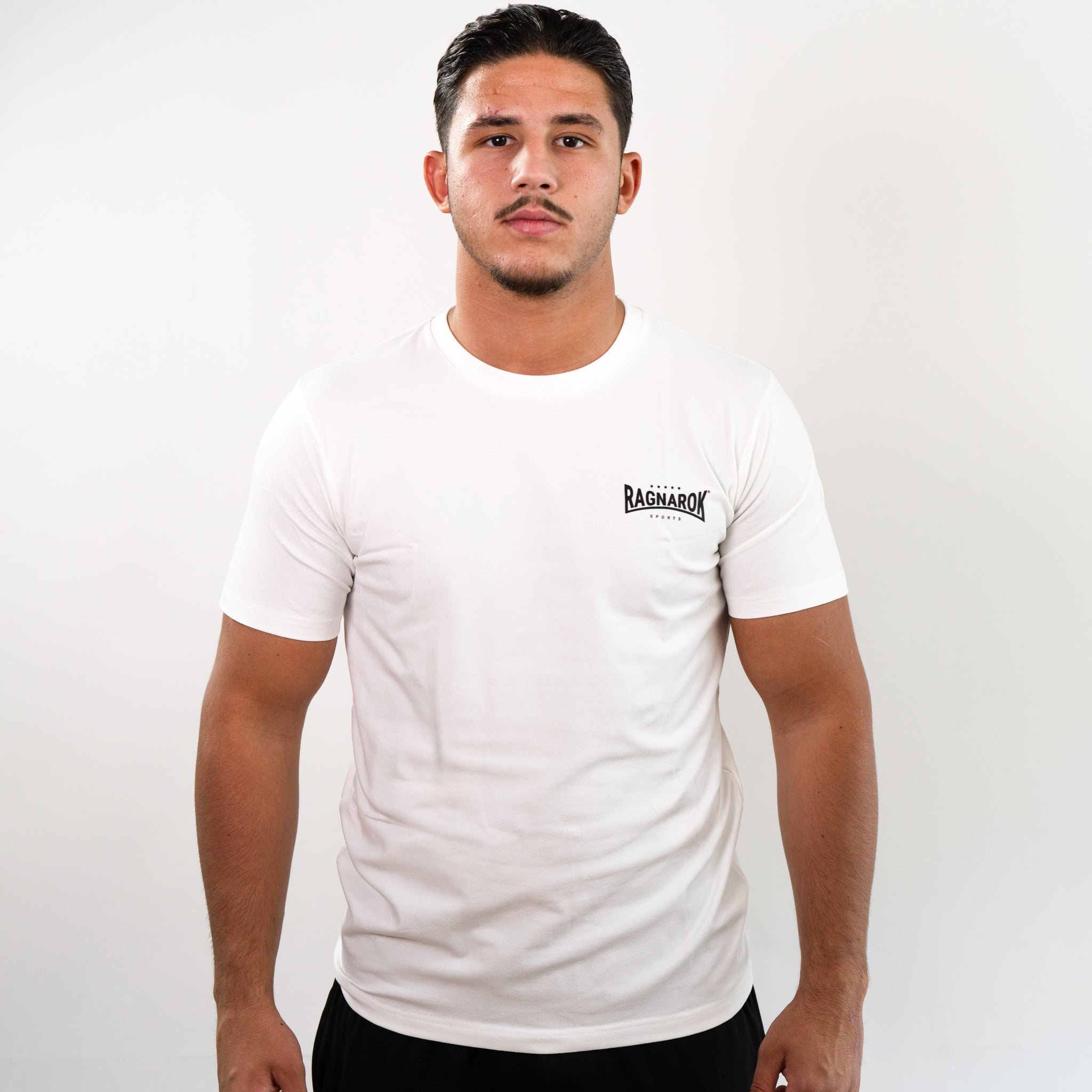 T-Shirt Slim Fit Classic Logo Ragnarok Sports White
