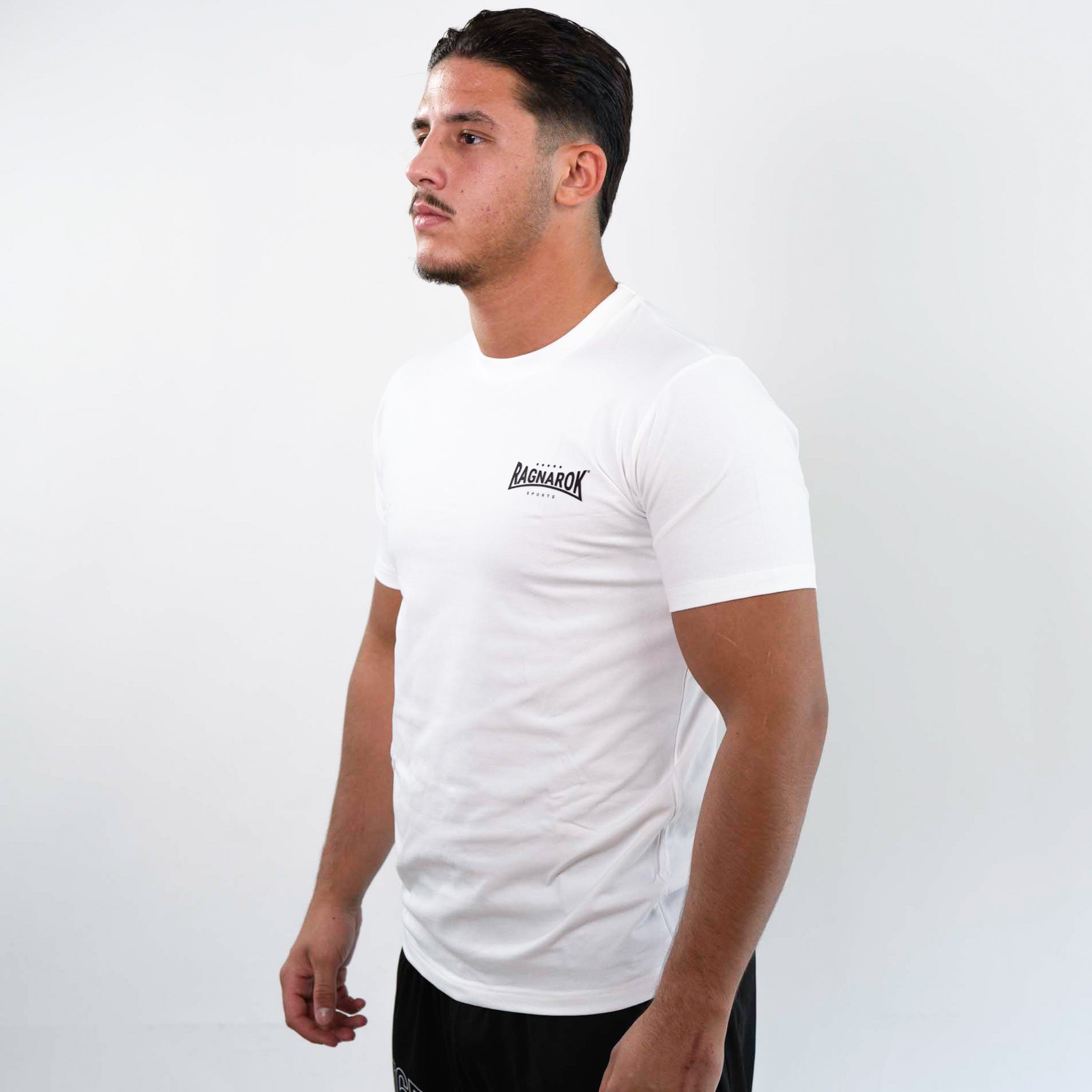 T-Shirt Slim Fit Classic Logo Ragnarok Sports White