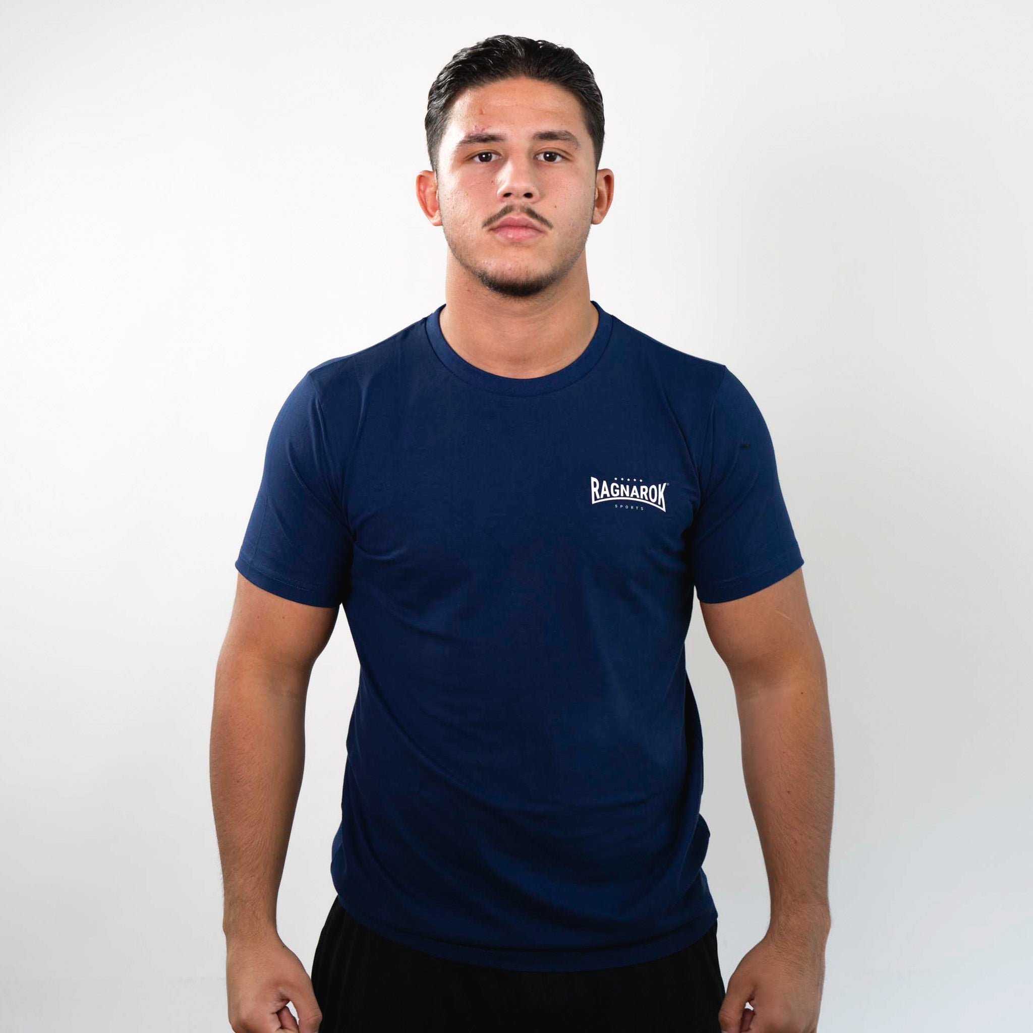 T-Shirt Slim Fit Classic Logo Ragnarok Sports Dark Blue
