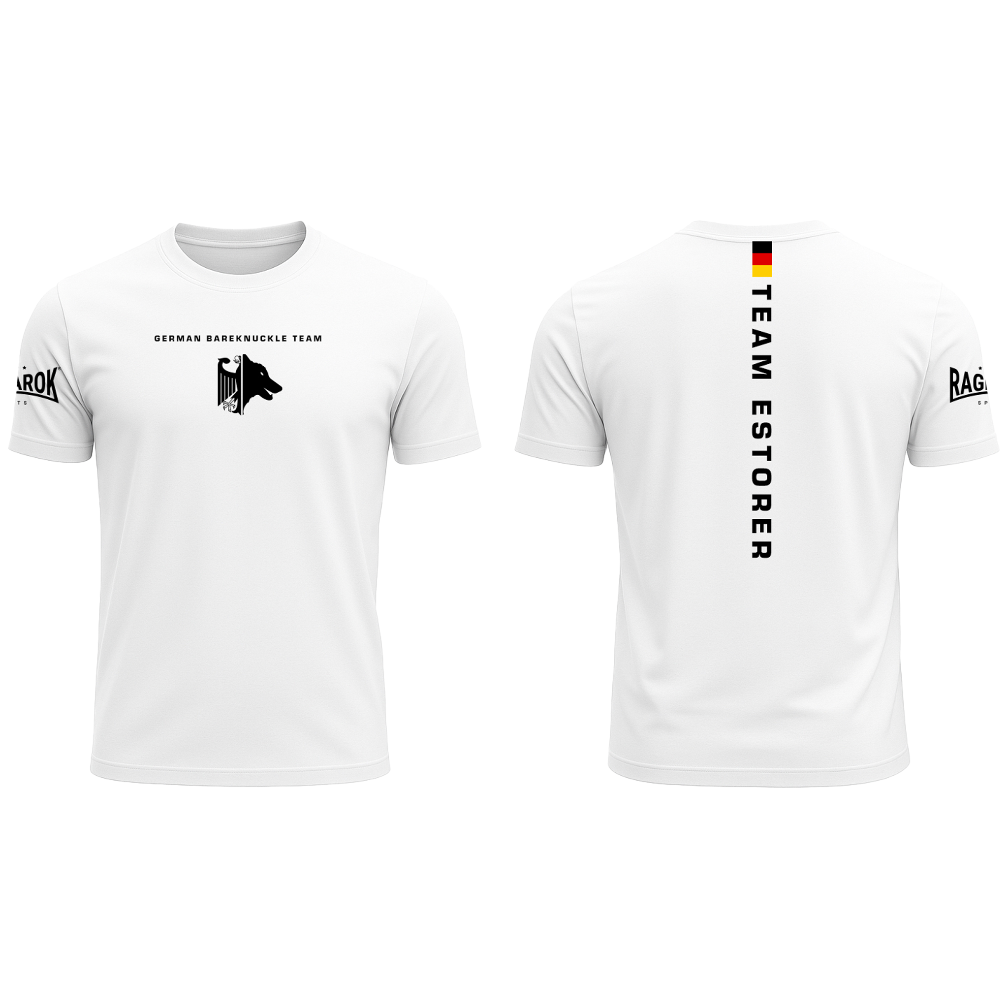 Team Estorer T-Shirt "German Bareknuckle Team" Weiß